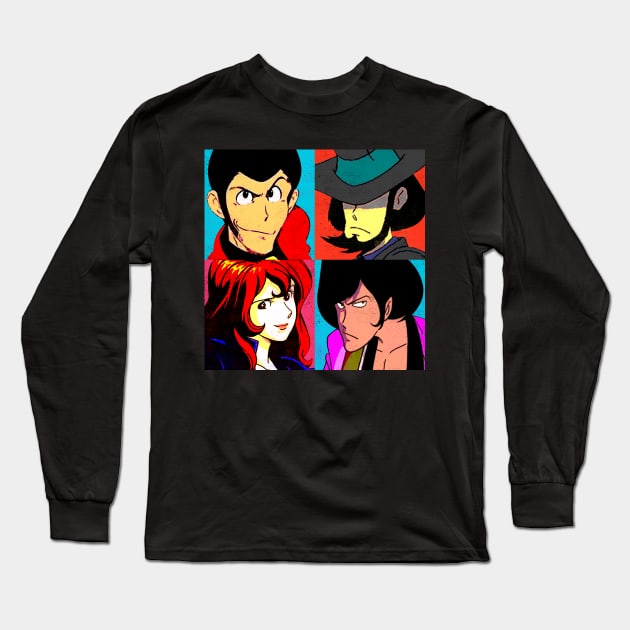 Lupin the warhol Long Sleeve T-Shirt by ursulalopez